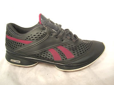 reebok sz 9 5m easytone grey pink womens walking shape