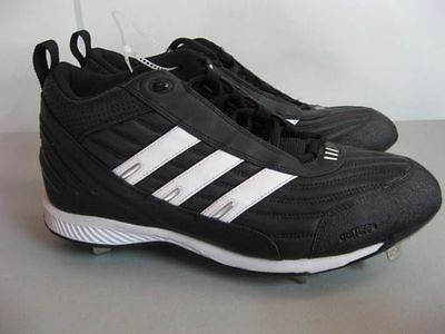 NEW Mens Adidas Spinner IV 3/4 Mid BLACK American Baseball METAL 