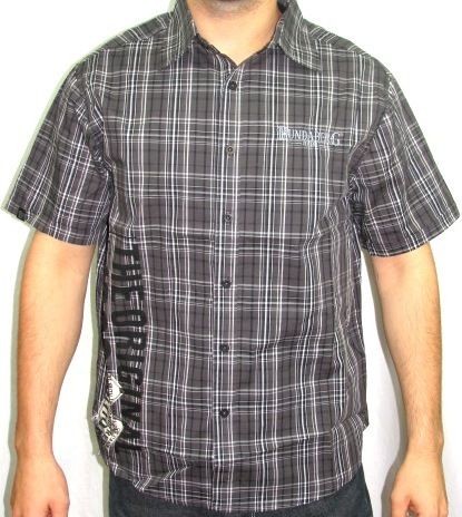 120919 BUNDABERG RUM BUNDY CHECKED SHIRT THE ORIGINAL 1988 XL