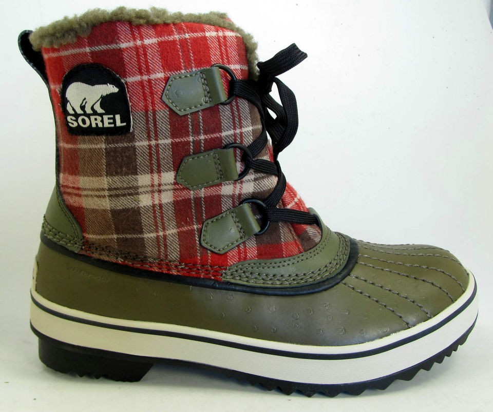 NEW Sorel Tivoli  25° Insulated Waterproof Womens Winter Boots Olive 