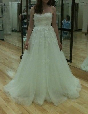 New Pronovias White One Trieste wedding dress 45% off original price