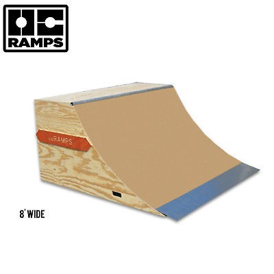 skateboard ramp skate quarter pipe mini ramp kit time left