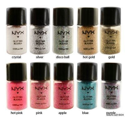 10 nyx glitter powder eye sparkle pigment full set one