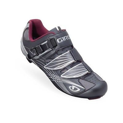 Giro Womens Cycling Shoes Solara Gunmetal Berry Road Bike New Spin 