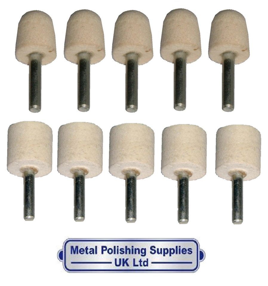 PolishKing 10pc Conical & Cylinder Metal Polishing Felt Kit PKCS 0001