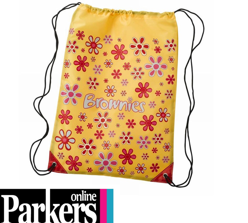 NEW BROWNIES DRAWSTRING SLING BAG GIFT PRESENT MEMORABILIA FUN CAMPING 