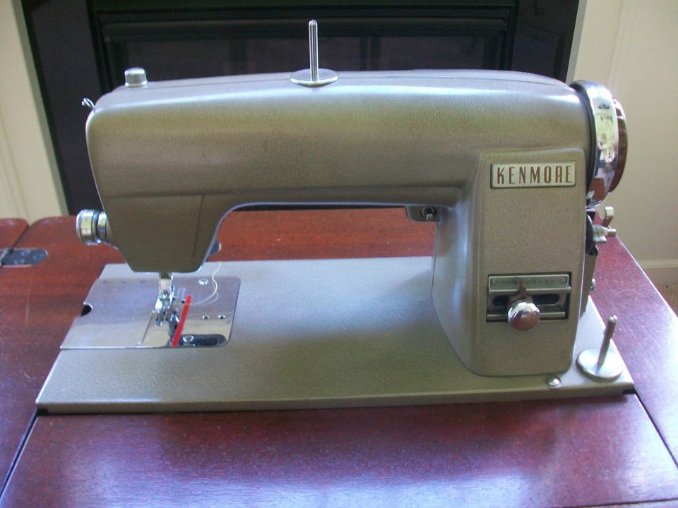   Kenmore Electric Rotary Sewing Machine in Cabinet Attachments & Manual