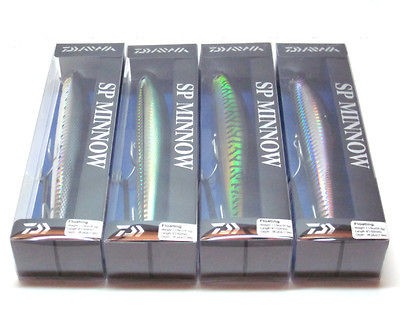 NIP 4PK DAIWA SALT PRO SP MINNOW DSPM15 MIXED COLORS SALTIGA