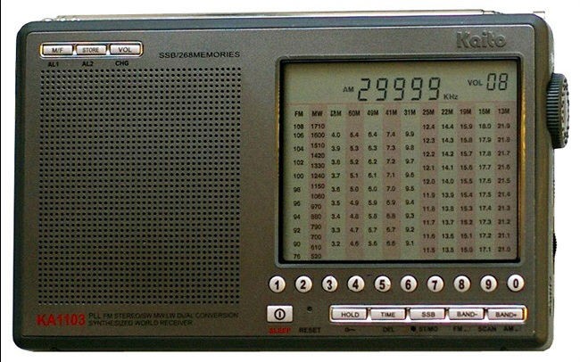 kaito ka1103 portable am fm sw ssb shortwave radio black