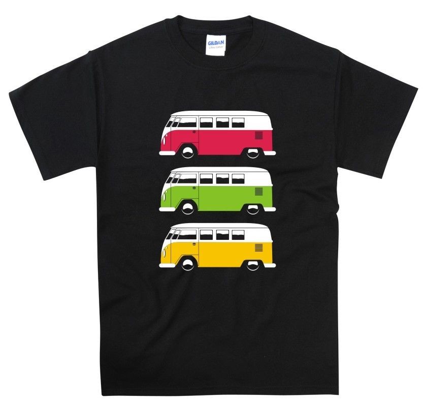 VINTAGE VW BUS CAMPER RETRO SURF T SHIRT GIFT IDEA S   5XL