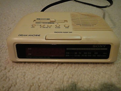 sony icf c25 dream machine digital clock radio fm am