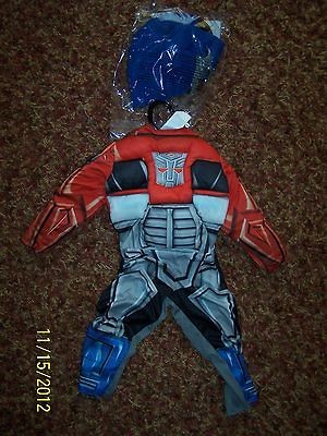 Childrens Costume Transformer Rescue Bots Optimus Prime Toddler Kids 