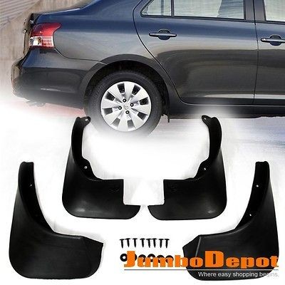   Guard Splash Flap Dirtboard Mudapron For Toyota Yaris Sedan 09 10 New