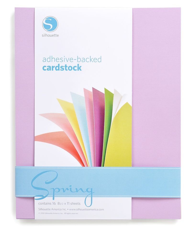   SPRING Adhesive backed CARDSTOCK 81/2 x 11 Sticky Back Paper
