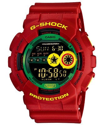   EDITION RASTAFARIAN 2012 CASIO G SHOCK REGGAE STYLE GD 100RF 4DR