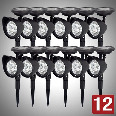 Newly listed 12 Solar Spot Light Outdoor Garden Landscape LED 