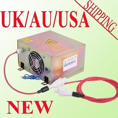 40W GOOD REPUTATION CO2 LASER POWER SUPPLY ENGRAVER / ENGRAVING NEW 