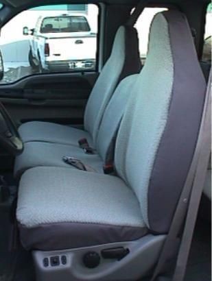 1993 1996 FORD TRUCK F250 40/20/40 H/B SEAT COVERS Gray Leatherette