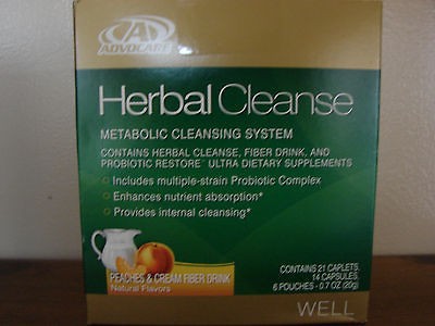 ADVOCARE HERBAL CLEANSE *Peaches & Cream*JumpStart Weight Loss*Sealed 