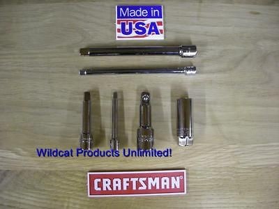 CRAFTSMAN 6PC EXTENSIONS, ADAPTOR & SPARK PLUG SET  BRAND NEW *