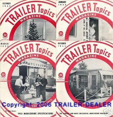 1955 Mobile Home 12 Vintage Trailer Magazine Spartan Spartanette 