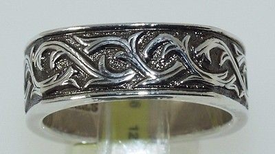 STEPHEN WEBSTER MENS STERLING SILVER THORN RING