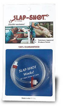 Slap Shot Flexible Vaccinator attaches to Syringe for Easy Injection 