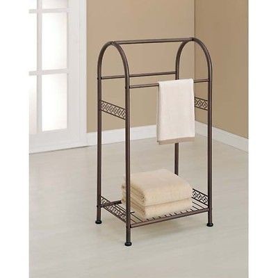 oia elegant bronze standing towel valet  39 98  