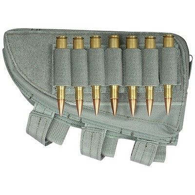 LEFT HAND Tactical Butt Stock SNIPER Rifle Ammo Cheek Rest   FOLIAGE 