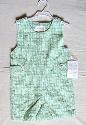 NWT New Boys Strasburg Children Romper Plaid One Piece Outfiit size 4