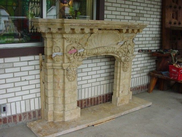 hand carved marble travertine fireplace mantel mfpss1 from united 