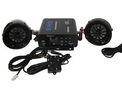 shark 600 watt harley style motorcycle audio speakers. Aux , usb, sd 