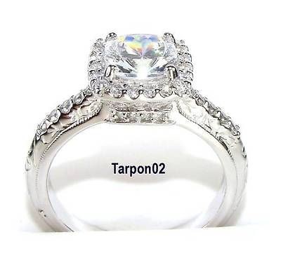 Tacori Epiphany 2.50ct. Diamonique Fancy CUSHION Bloom  Ring 5.5 