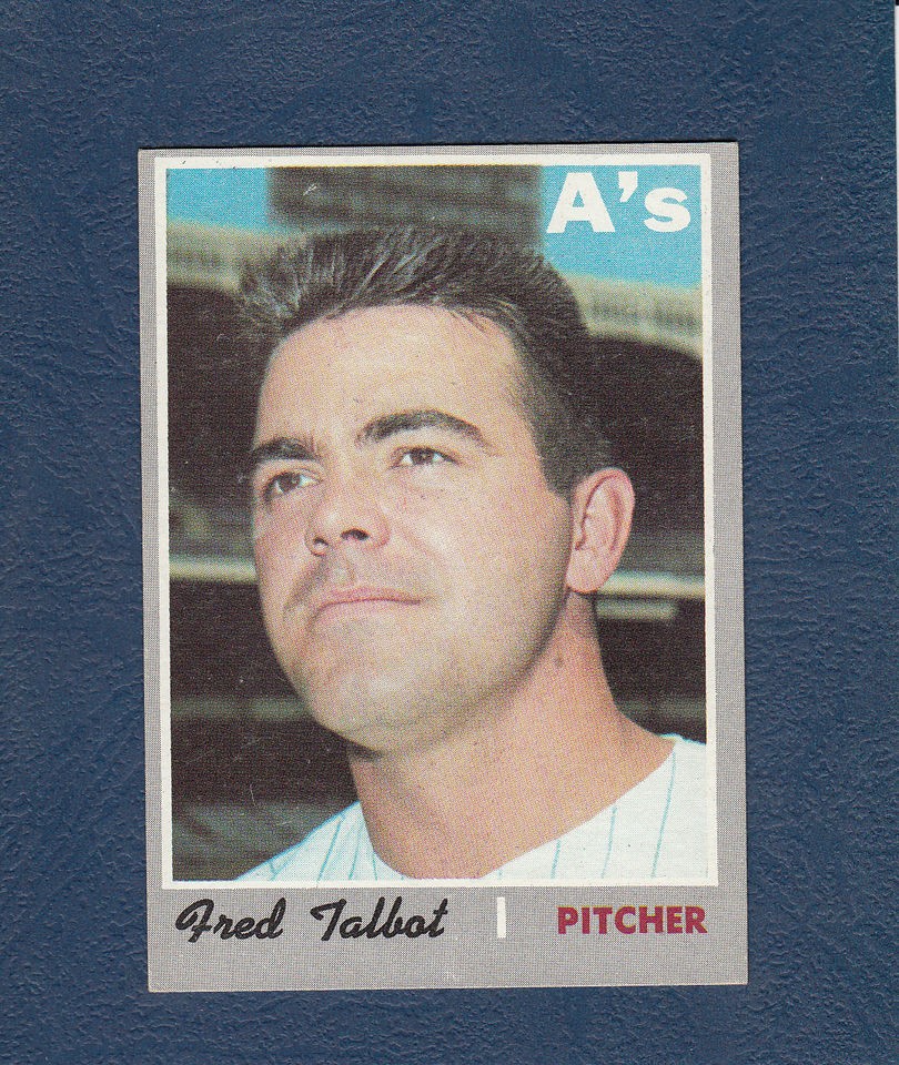 1970 topps 287 fred talbot exmt  1