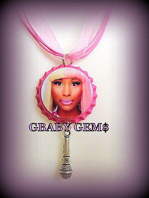 Nicki Minaj Pink Friday Bottle Cap Charm Necklace w/ Chain Option