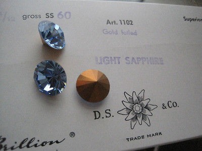 Swarovski Art. 1102 Brillion SS 60 Light Sapphire 12 Pieces NICE 