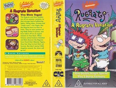newly listed a rugrats vacation vhs pal video a rare