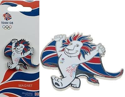 Team GB London Olympic Games 2012 Metal Fridge Magnet Pride Lion Union 