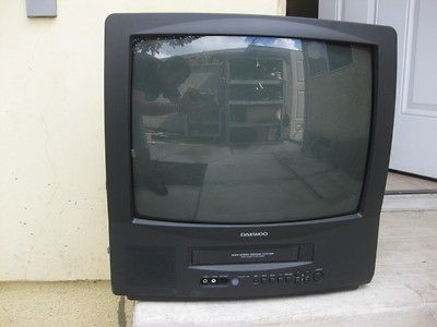 daewoo television with vcr insert  44 99