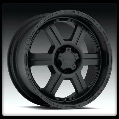 20 X 9 V TEC OFFROAD 20 INCH 326 MATTE BLACK RIMS 20X9 HUMMER H2 GMC 