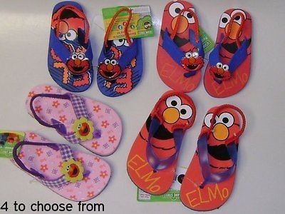 nwt thong sandals sesame street elmo 6 7 8 9