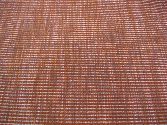 Vintage Upholstery Fabric in Sculpted Rust Velvet
