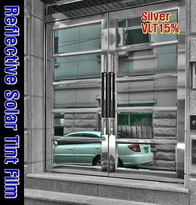 Reflective Film/Tint/Window/Mirror/60cmx5m(24x16ft)/Silver15/privacy 