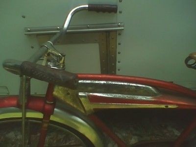 1950 `s X53 WESTERN FLYER RED & CHROME UNRESTORED