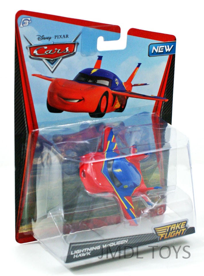   Pixar Cars TAKE FLIGHT LIGHTNING McQUEEN HAWK TOON AIR MATER TOON NEW