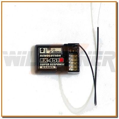 SANWA 2.4G RX 451R Receiver (RC WillPower) SSR RX 451R M11X MX 3X 