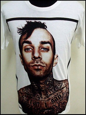 New vintage 90s Travis Barker blink 182 emo indie mod t shirt M