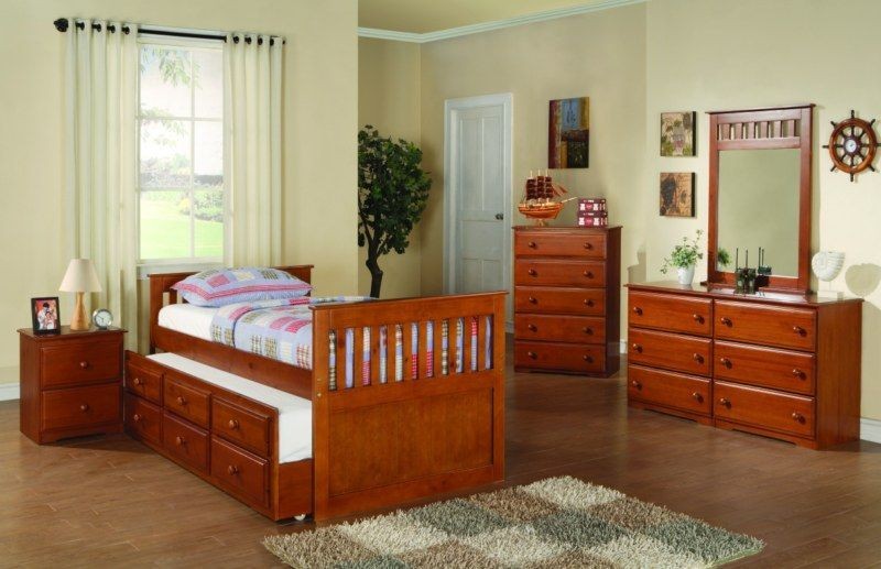 captain s bed with trundle and drawers espre sso time