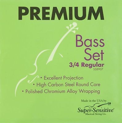 super sensitive premium 3 4 upright bass strings regular guage
