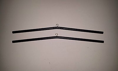 JERSEY Hanger for Display Case Frame   Black Plastic Rod with Hook 